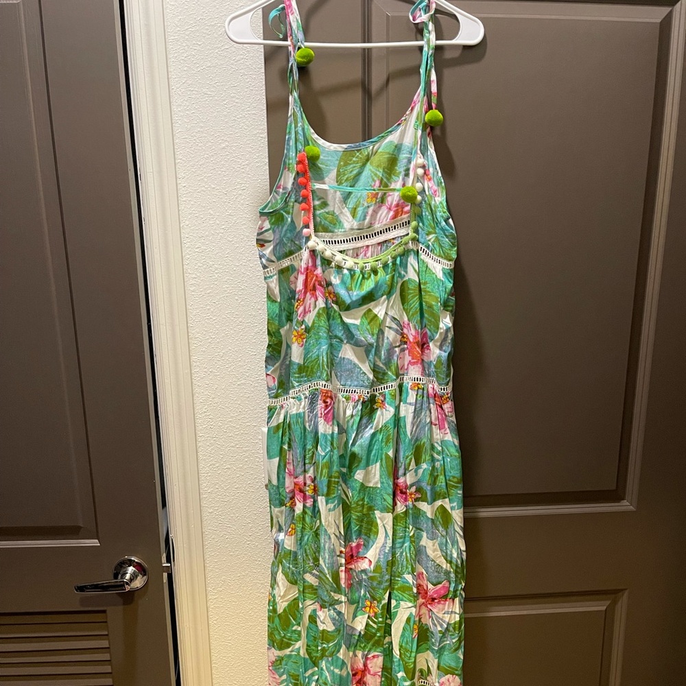 Gianni Bini Tropical maxi dress medium